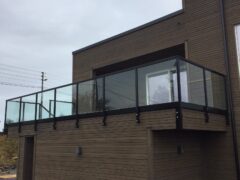 Item NO：Z-BG5100 Series<br/>Side mounted Aluminum Deck Balcony Railing System Porch Stair Glass Guardrails - Image 2