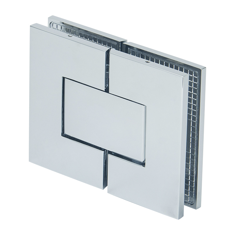 Flat Square Corner Adjustable Shower Hinge With Cover-7820