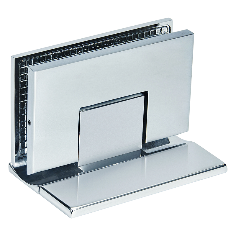 Flat Square Corner Adjustable Shower Hinge with Cover-7809F - Image 3
