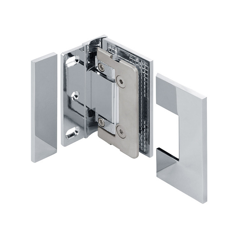 Flat Square Corner Adjustable Shower Hinge with Cover-7809F - Image 5