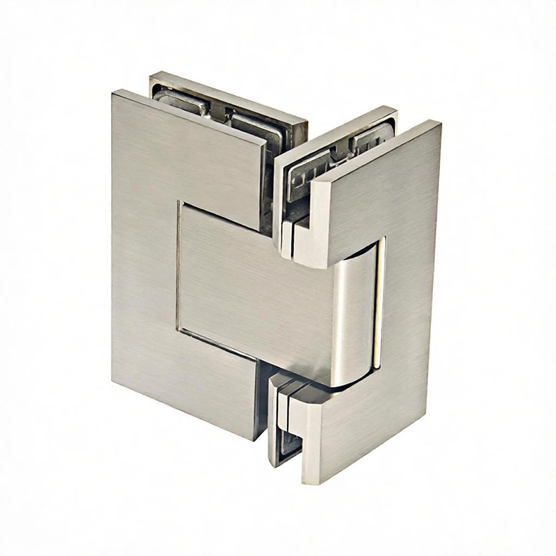 Heavy Duty Flat Square Corner Adjustable Shower Hinge With Cover-7920 - Image 3