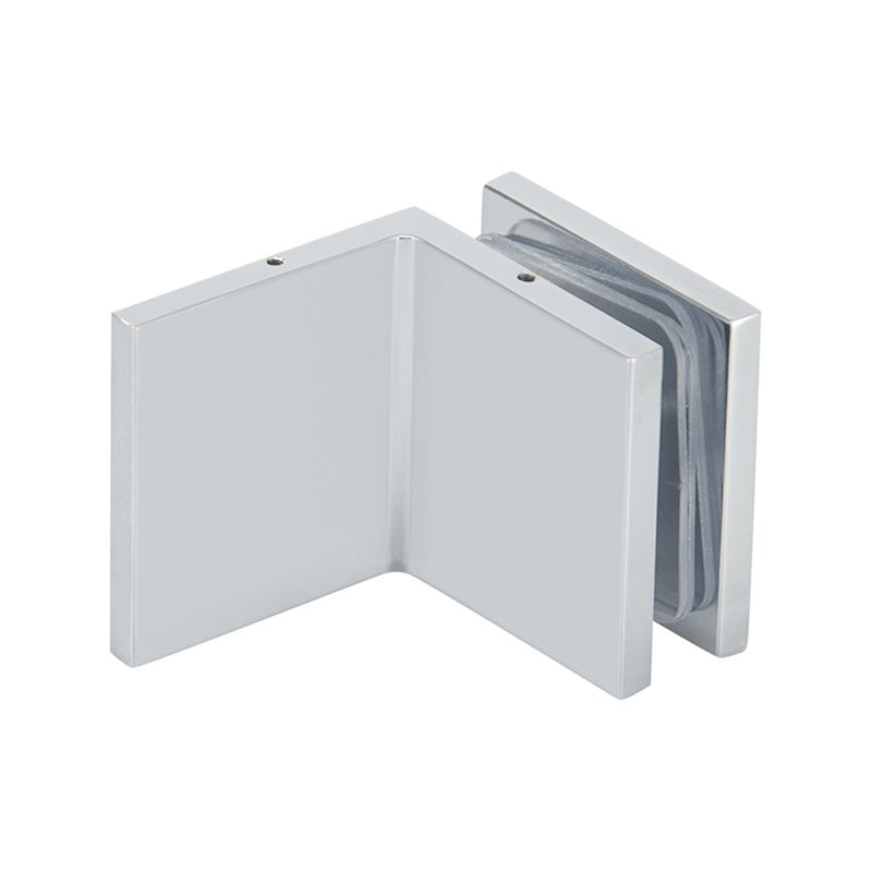 Square Corner Shower Glass Clamp With Cover-4639 - Image 2