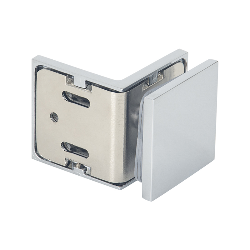 Square Corner Shower Glass Clamp With Cover-4639 - Image 3