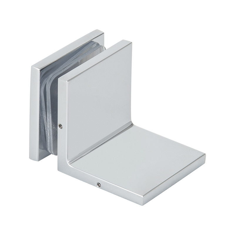 Square Corner Shower Glass Clamp With Cover-4639 - Image 4
