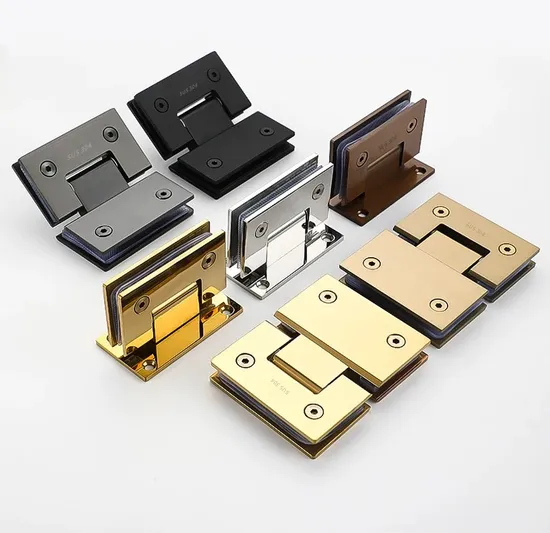 Stainless steel vs brass shower door hinges comparison - Zimmor Hardware