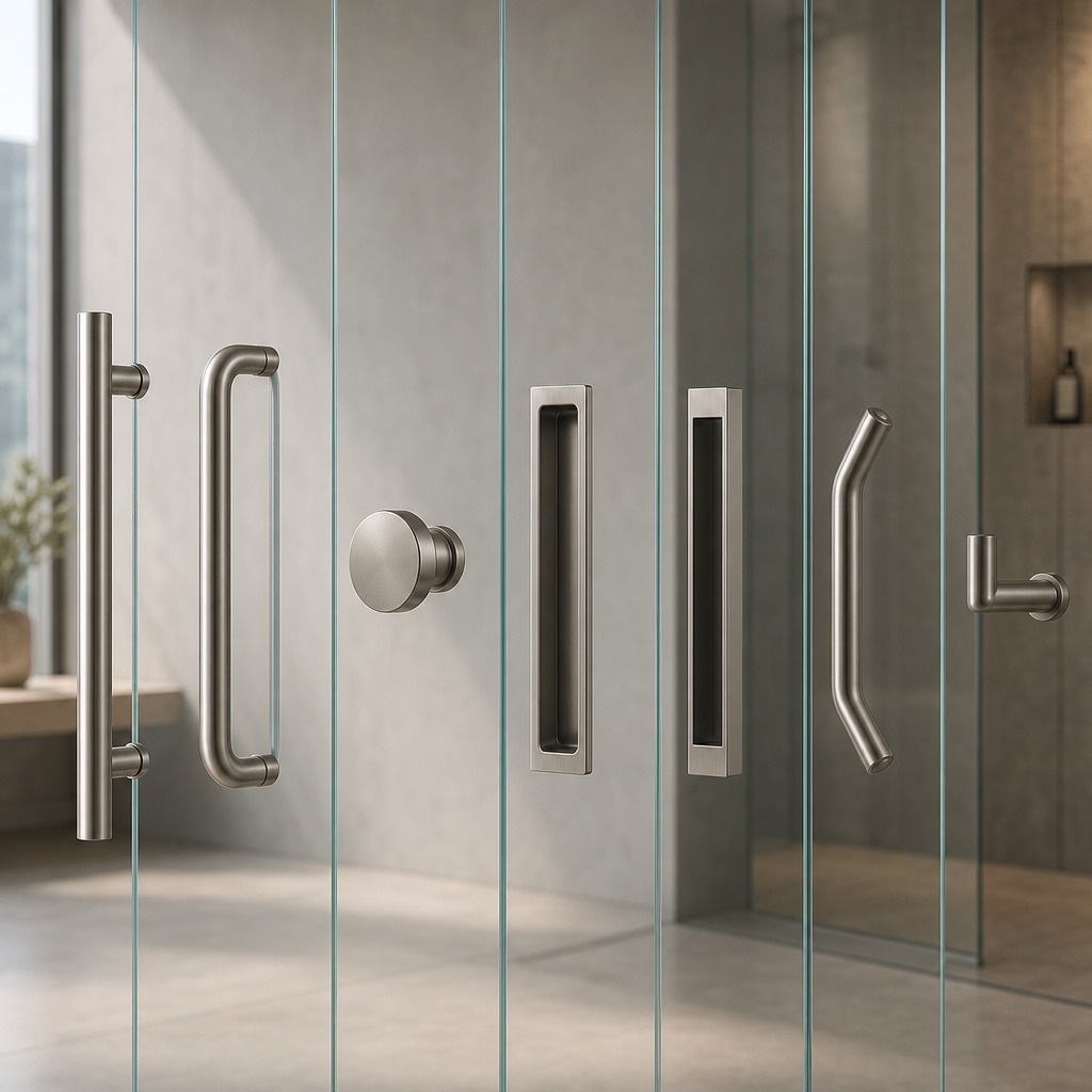 Top 7 Tipos de Maçaneta para Porta de Chuveiro para Portas de Vidro Sem Moldura