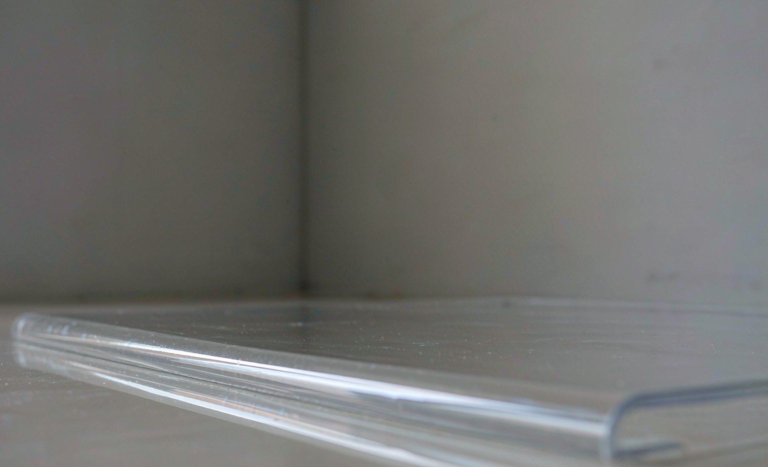 Tempered glass panel with polished edge