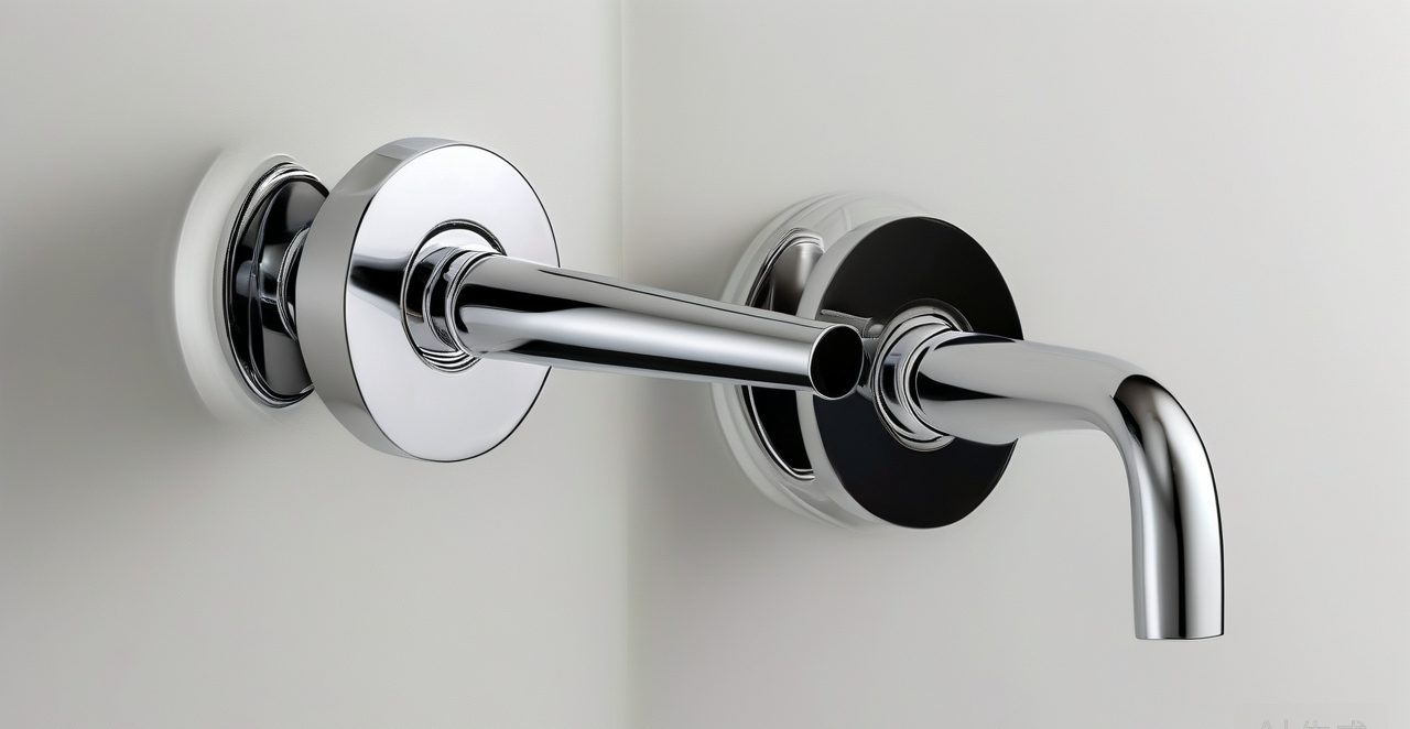 Chrome Plating And Pvd Finishes Side By Side Two identical shower door handles side by side, chrome plated and PVD finished